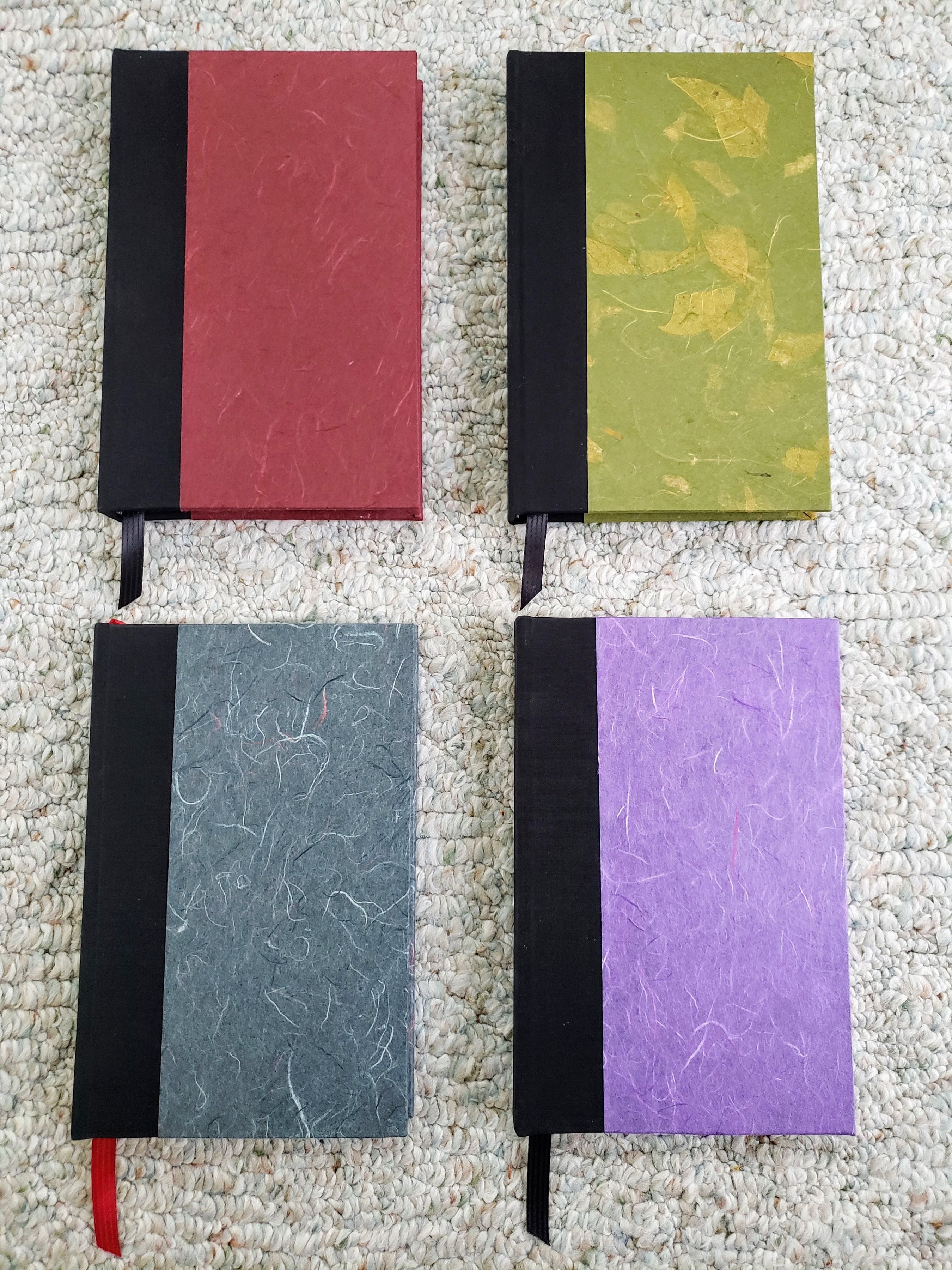 Mulberry paper sewn boards binding
