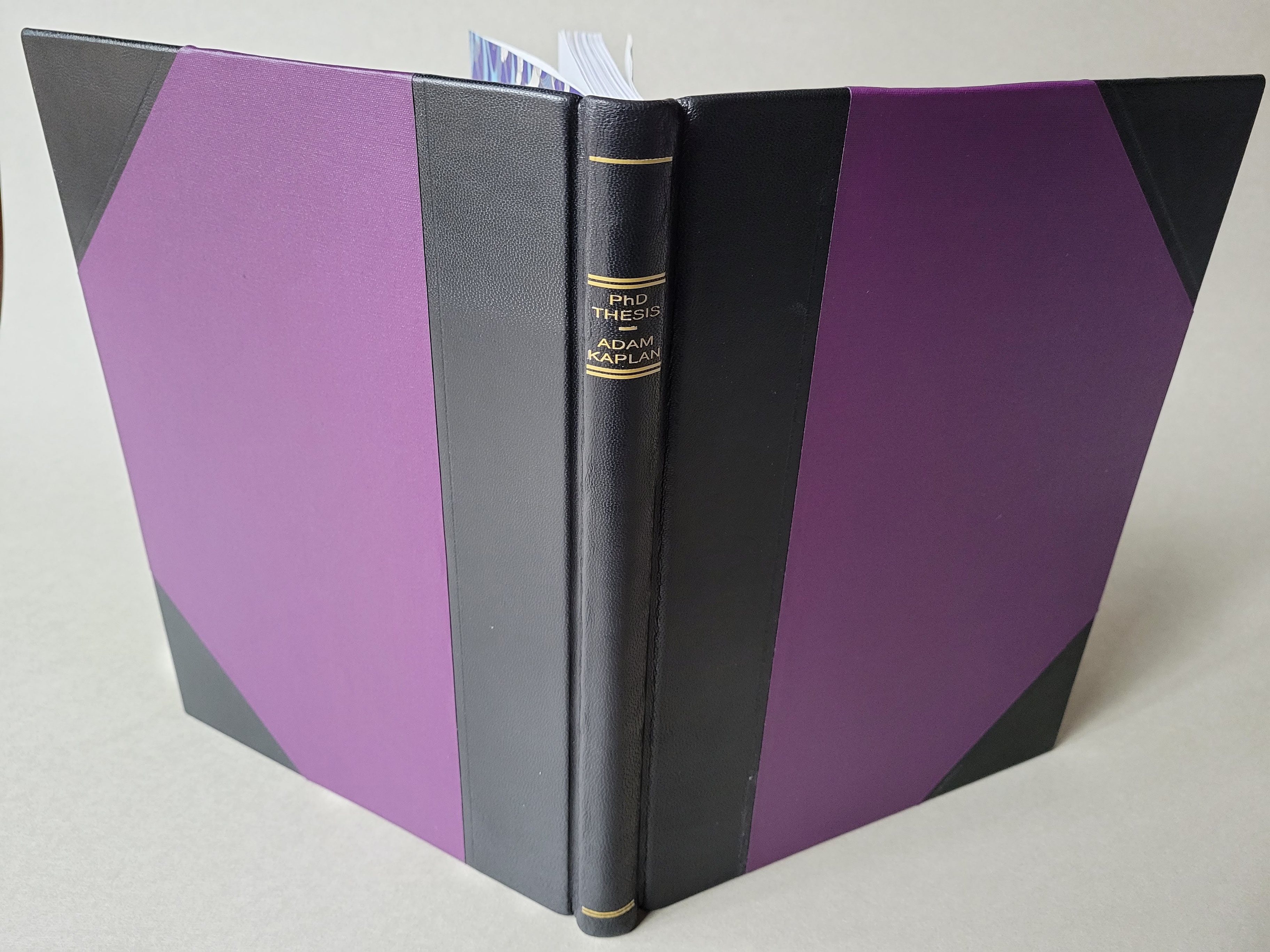 Half leather binding